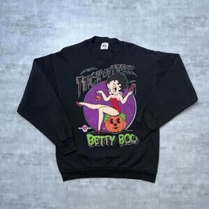 Y2K Betty Boop Trick or treat 1994 long sleeve sweatshirt